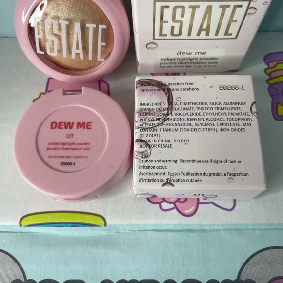NIB (2) Estate “Dew Me” Baked Highlight Powder - Shade: Lit - Picture 3 of 7